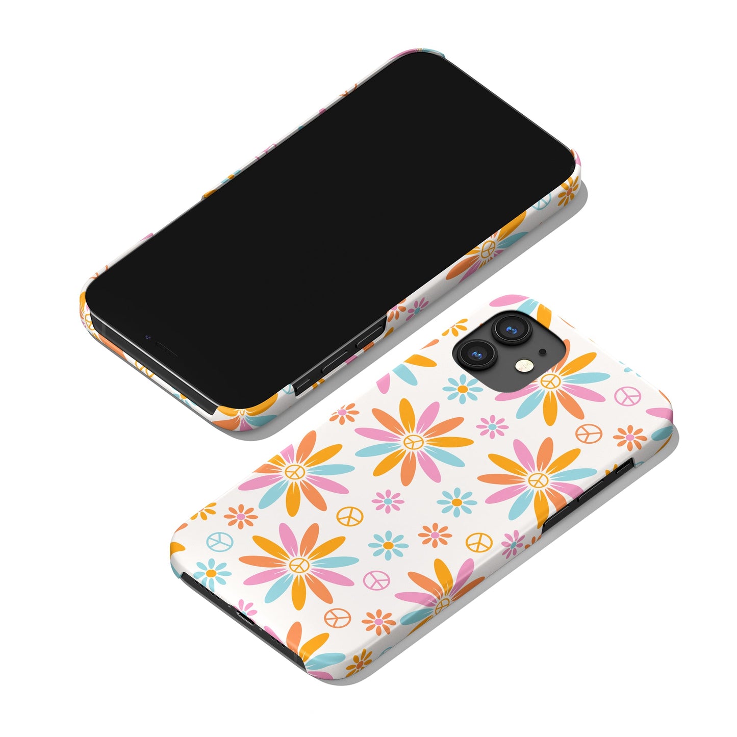 Peace Flowers 60s 70s iPhone Case