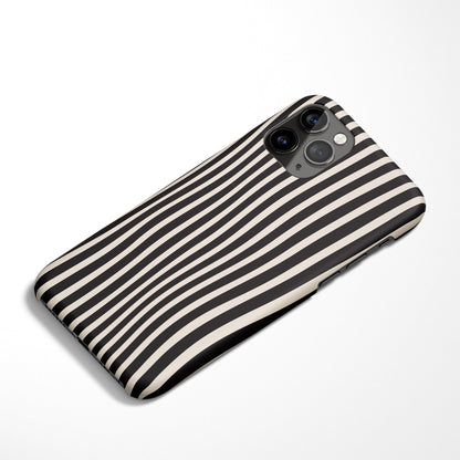 Black and White Trippy iPhone Case