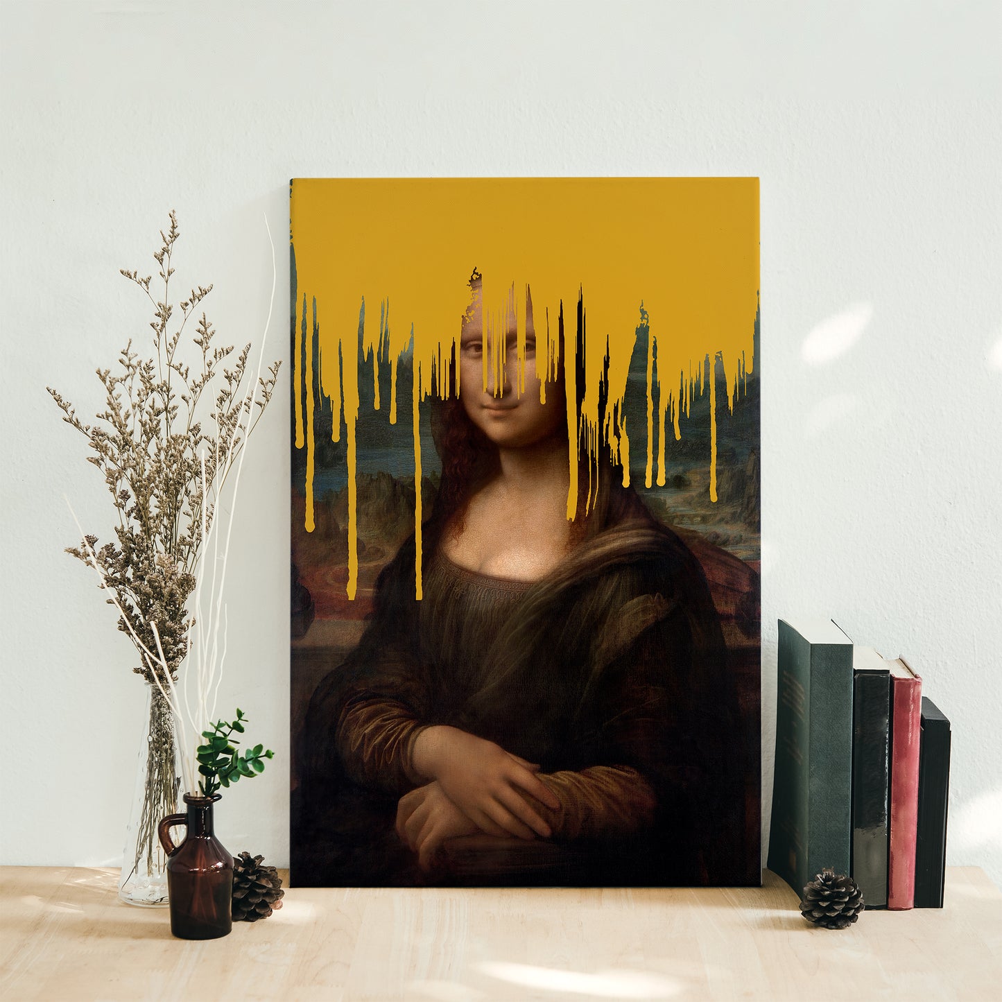 Eclectic Modern Mona Lisa Canvas Print