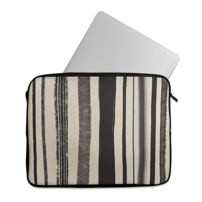 Black Rustic Line Art MacBook Sleeve