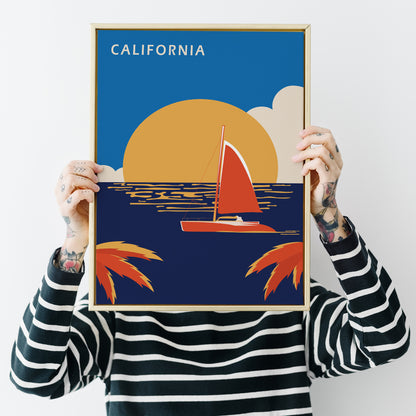 California Travel Poster