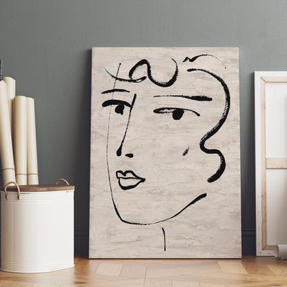 Woman Face Canvas Print