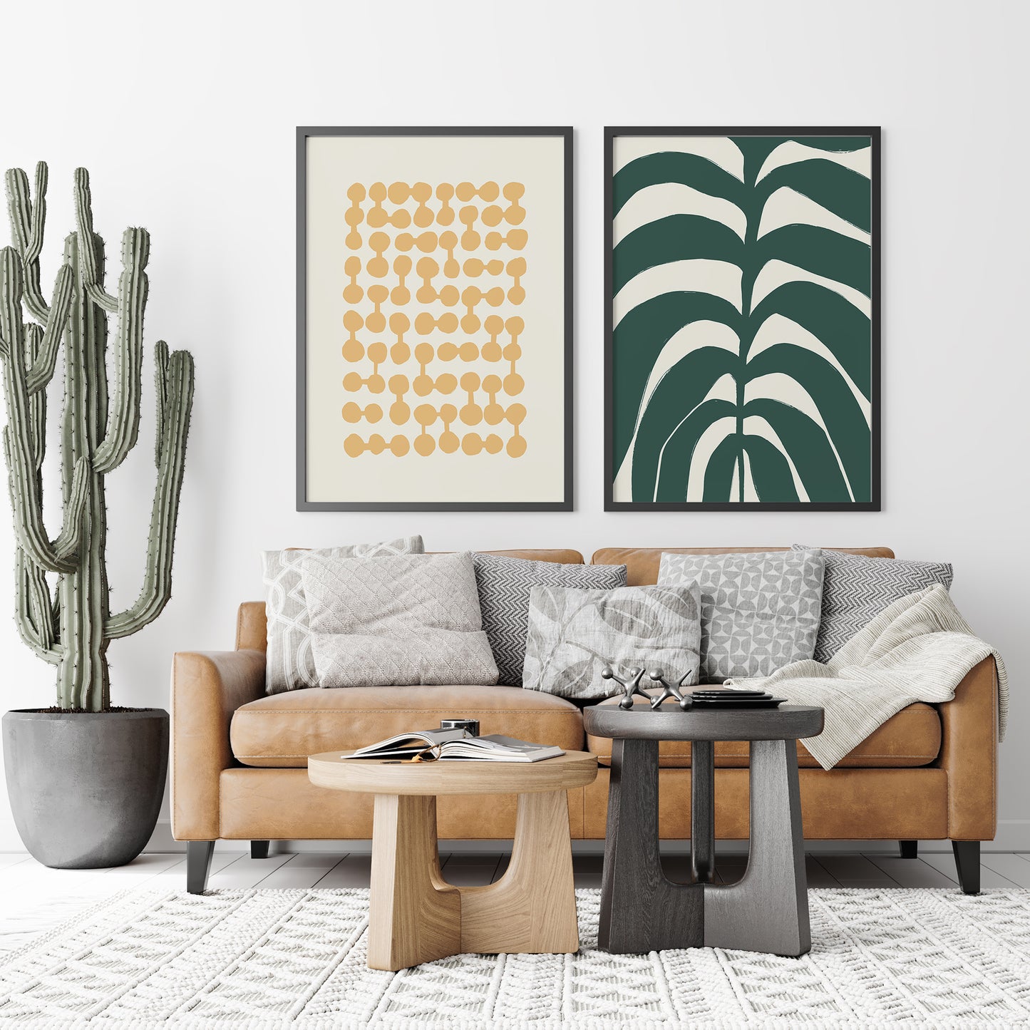 Set of 2 Modern Abstract Posters