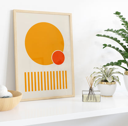 Yellow Abstract Modern Print