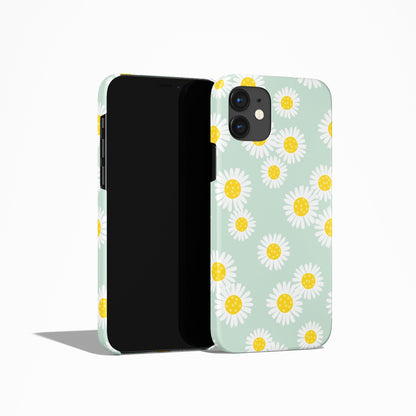 Retro Blue Daisies iPhone Case