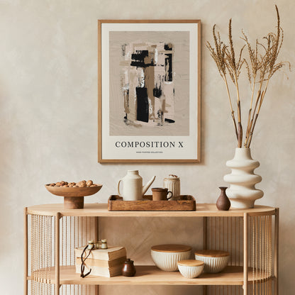 Composition X Modern Abstract Poster