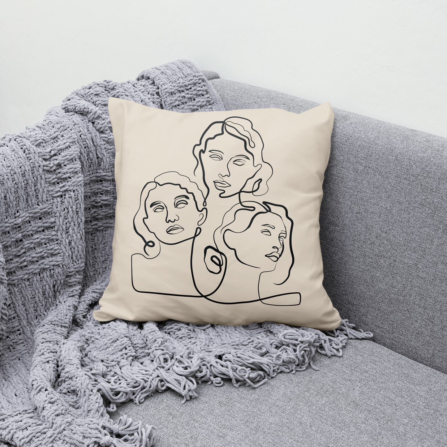 Les Demoiselles d'Avignon Throw Pillow