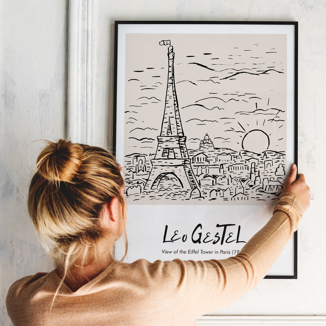 Leo Gestel Eiffel Tower Paris Poster