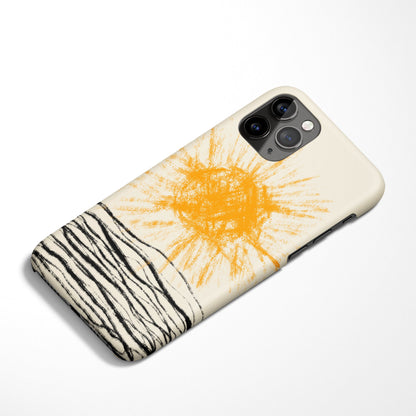 Handdrawn Sun iPhone Case