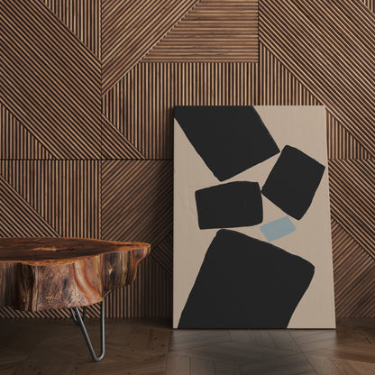 Modern Geometric Blocks Canvas Print