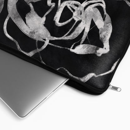 Abstract Black Grey Art - Laptop Sleeve