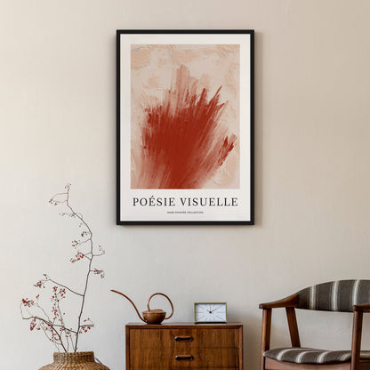 Poésie Visuelle Modern Abstract Poster