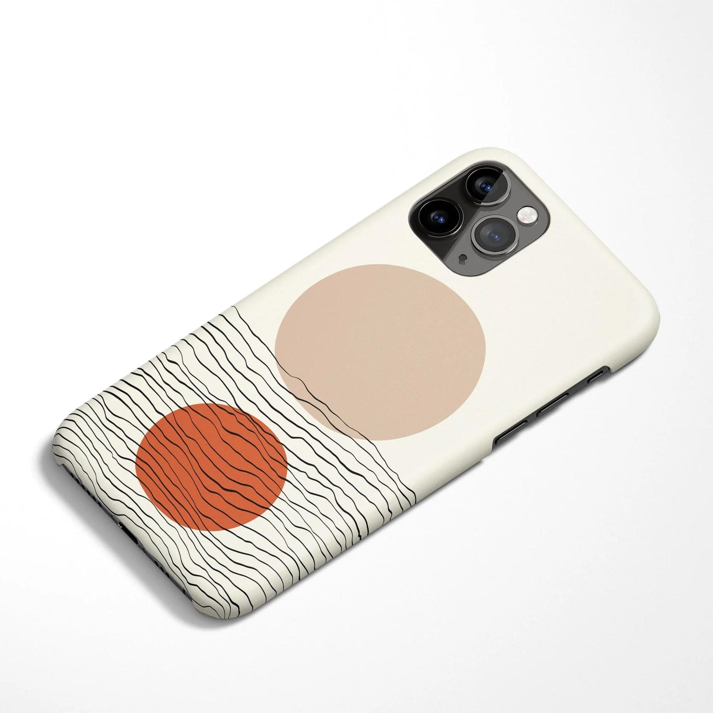 Beige Drawing iPhone Case 2