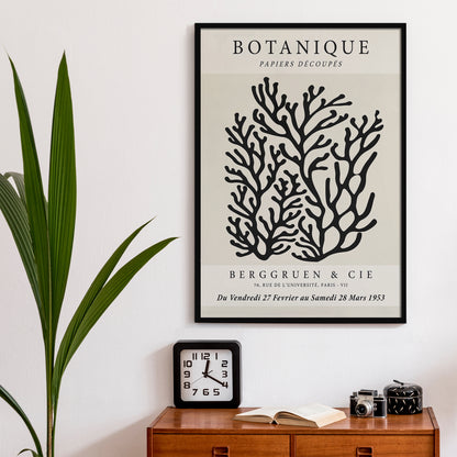 Black Coral Plant Art Print