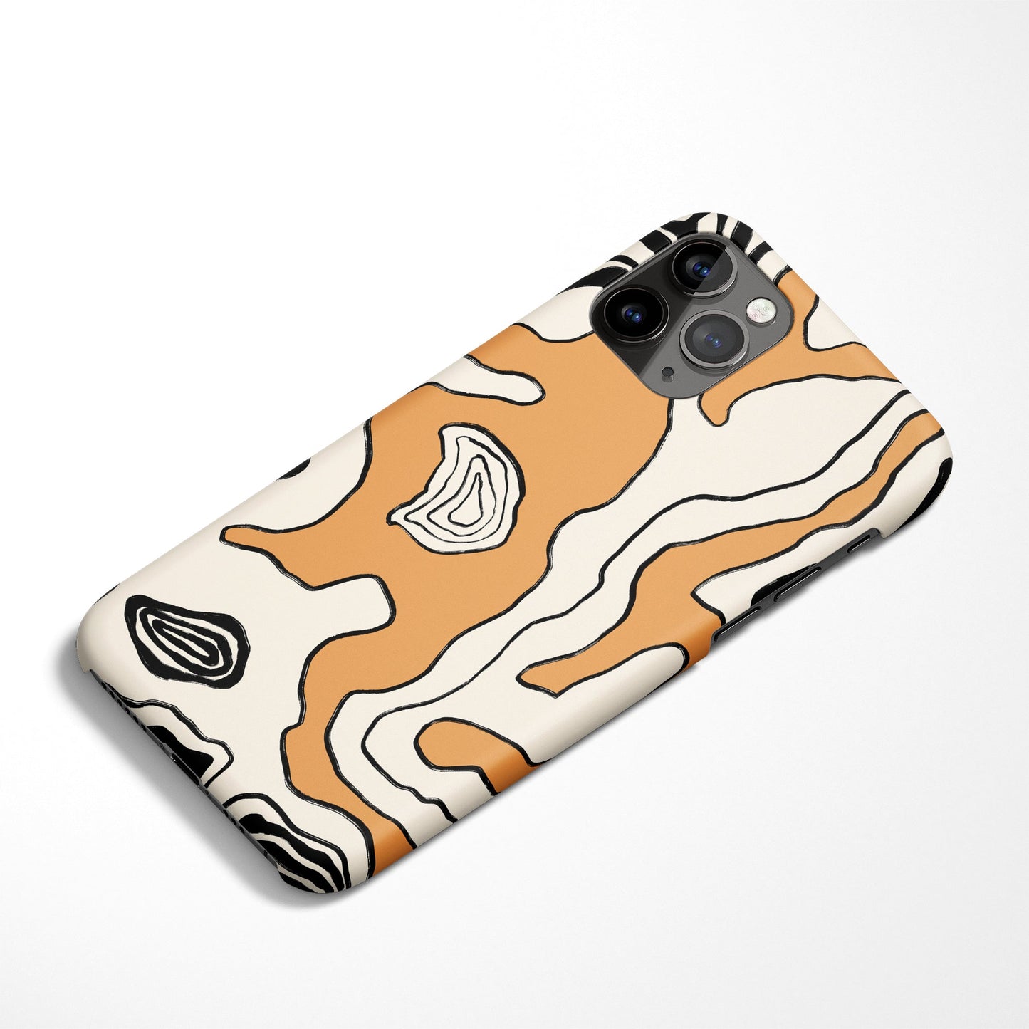 Beige Abstract iPhone Case