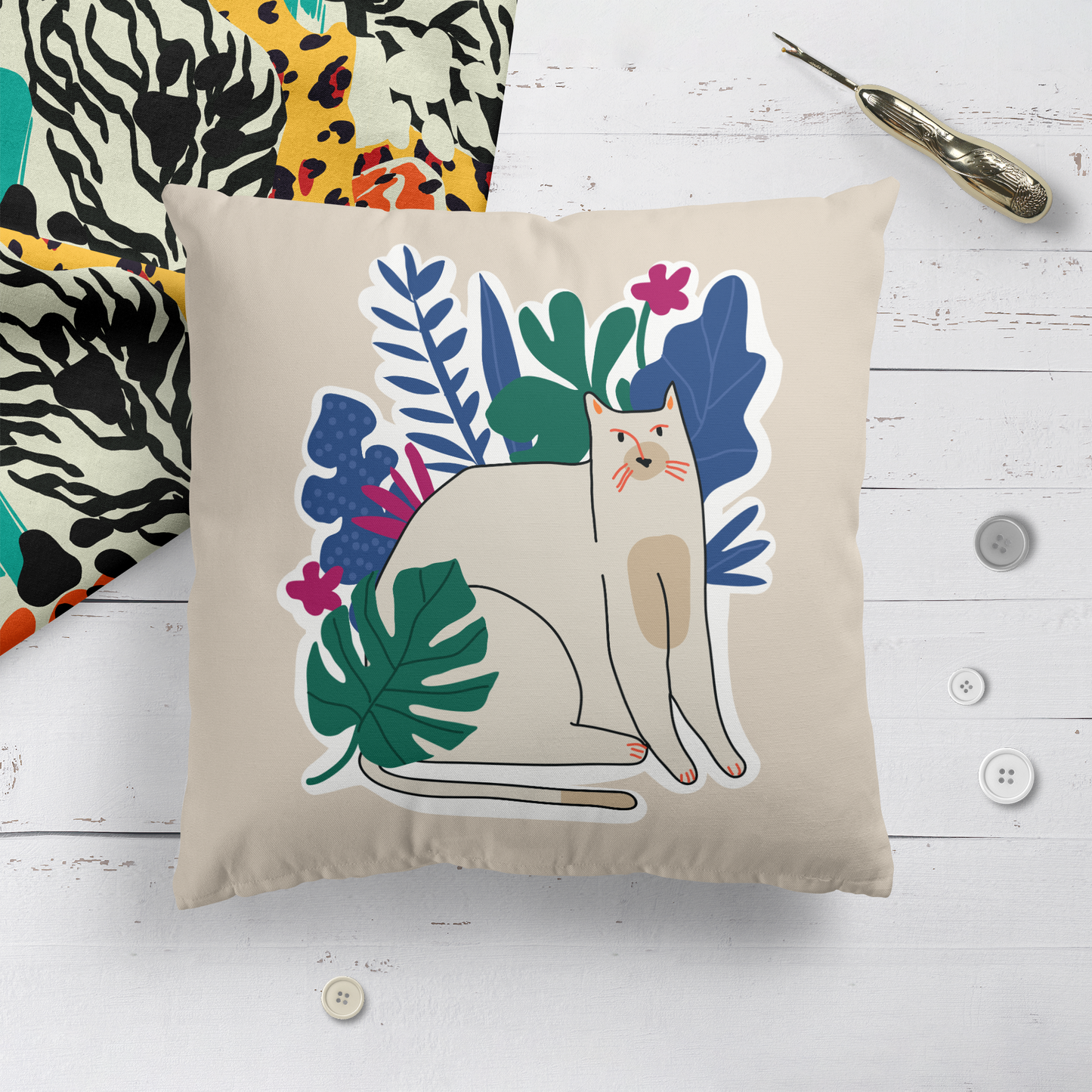 Gift For Cat Lovers Throw Pillow