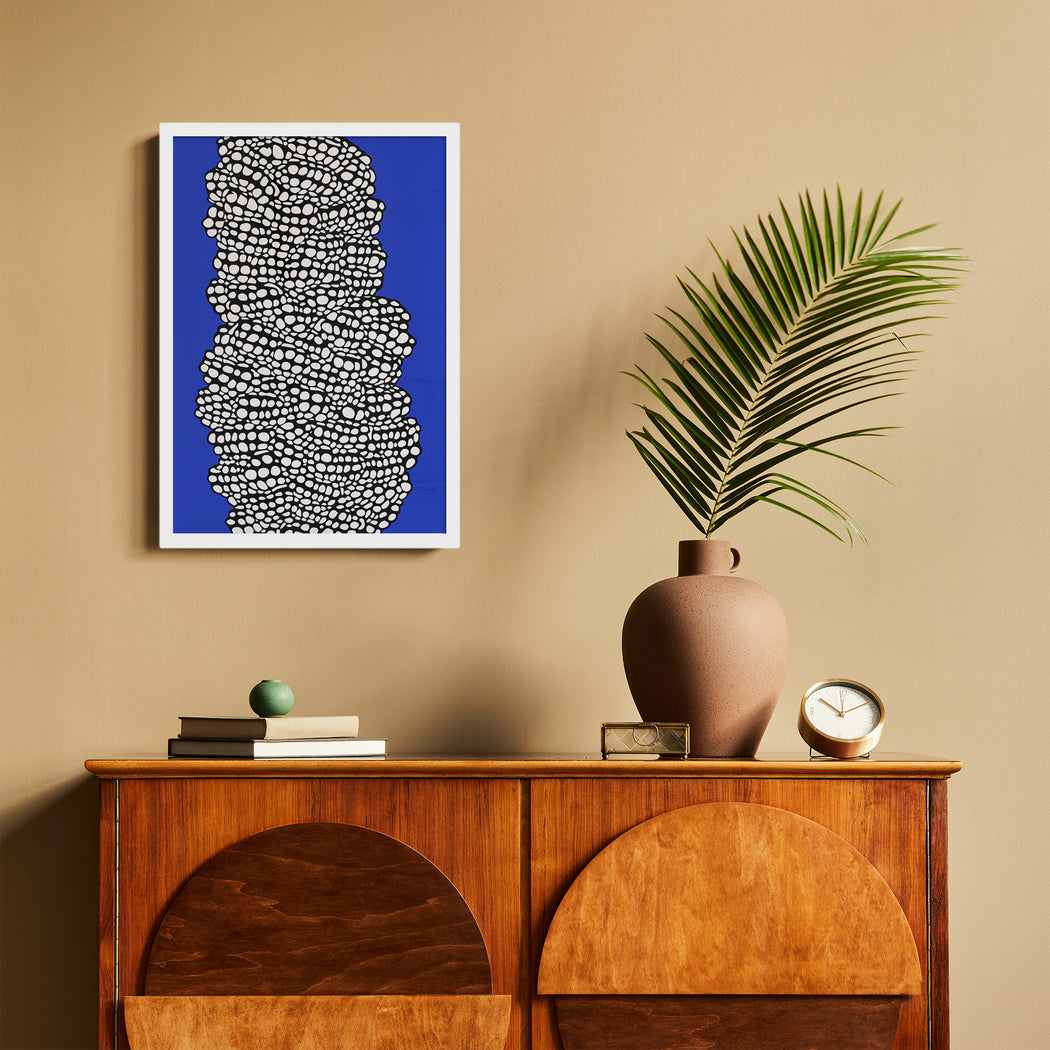 Blue Abstract Modern Poster