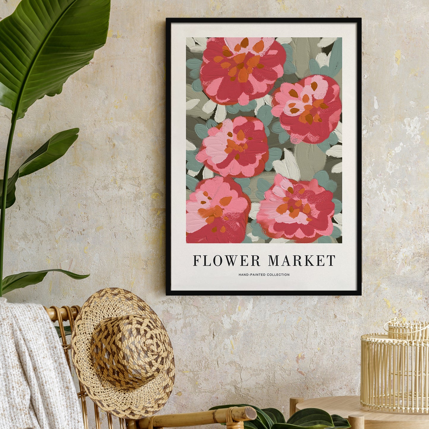 Painted Flower Market Poster