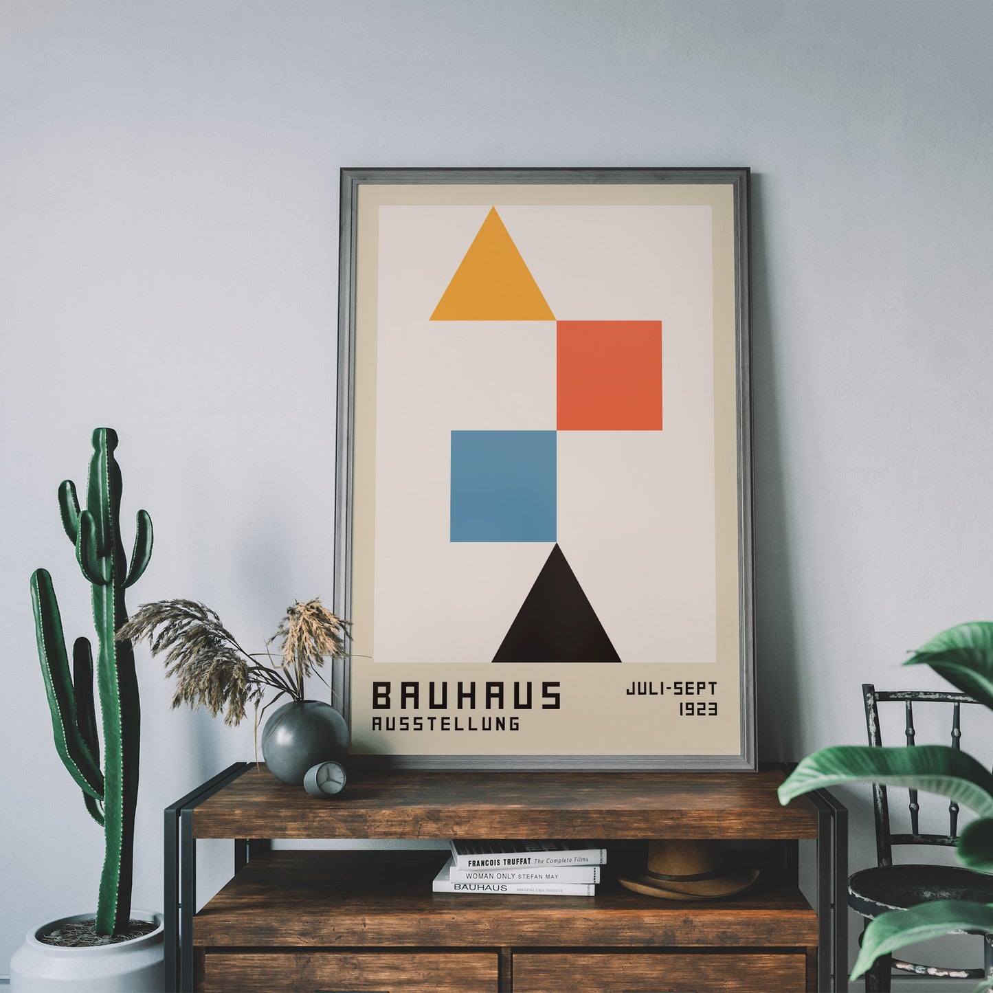 Bauhaus Triangles Poster