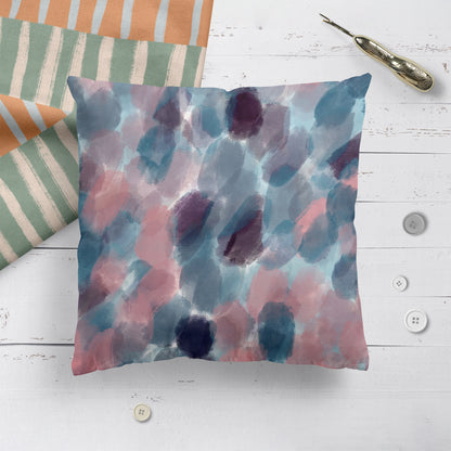 Painted Abstract Throw Pillow