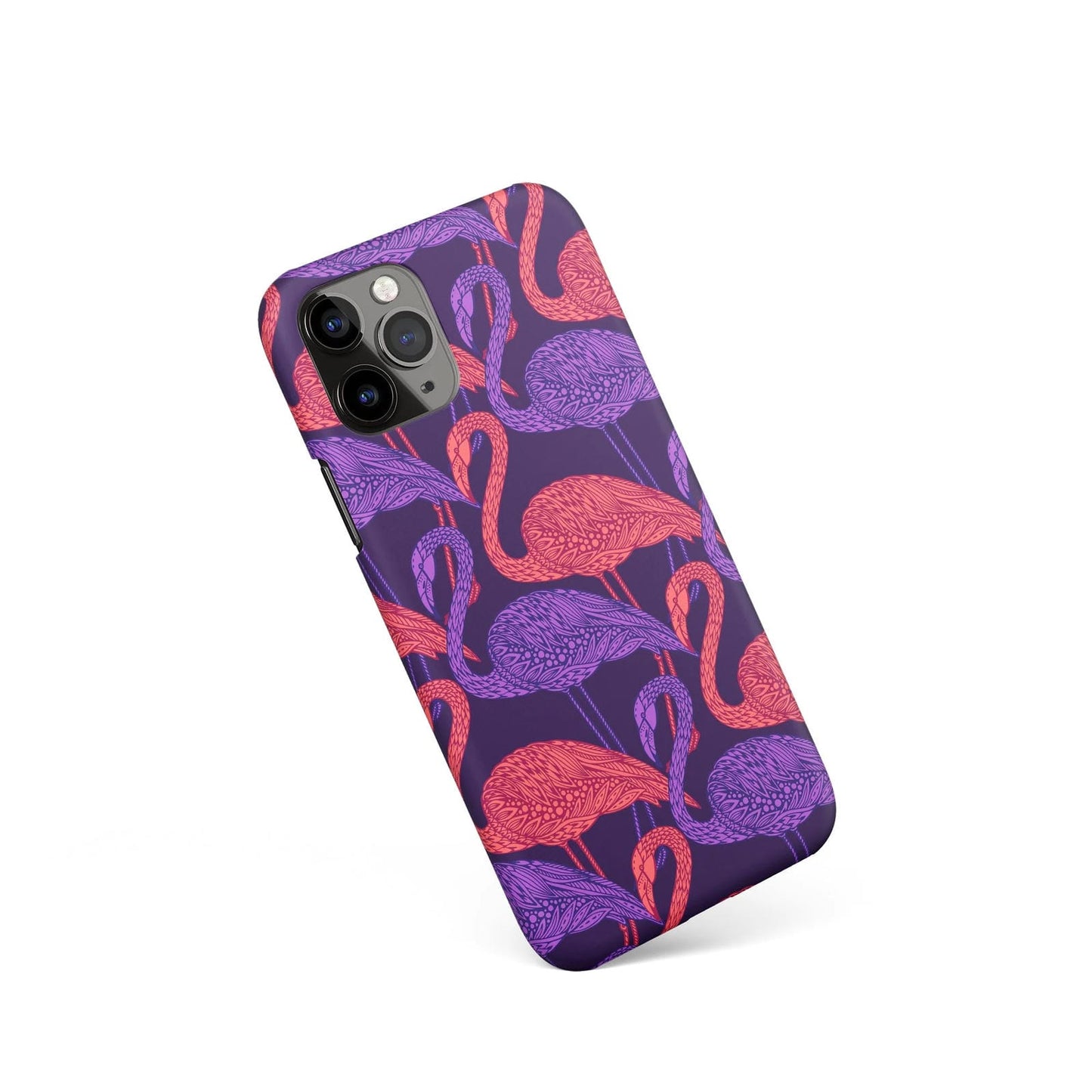 iPhone Case with Synthwave Flamingo