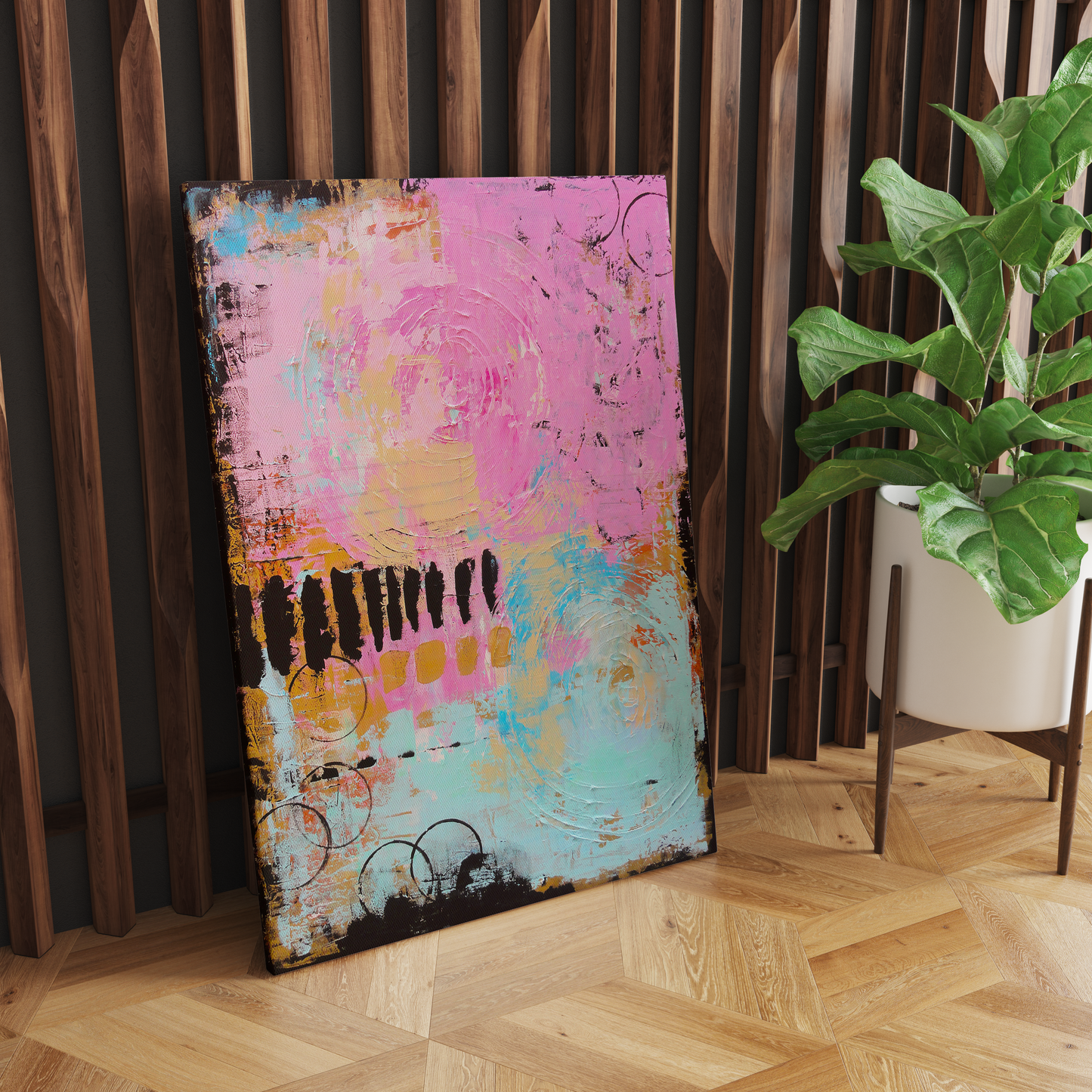 Modern Abstract Painting Canvas Print