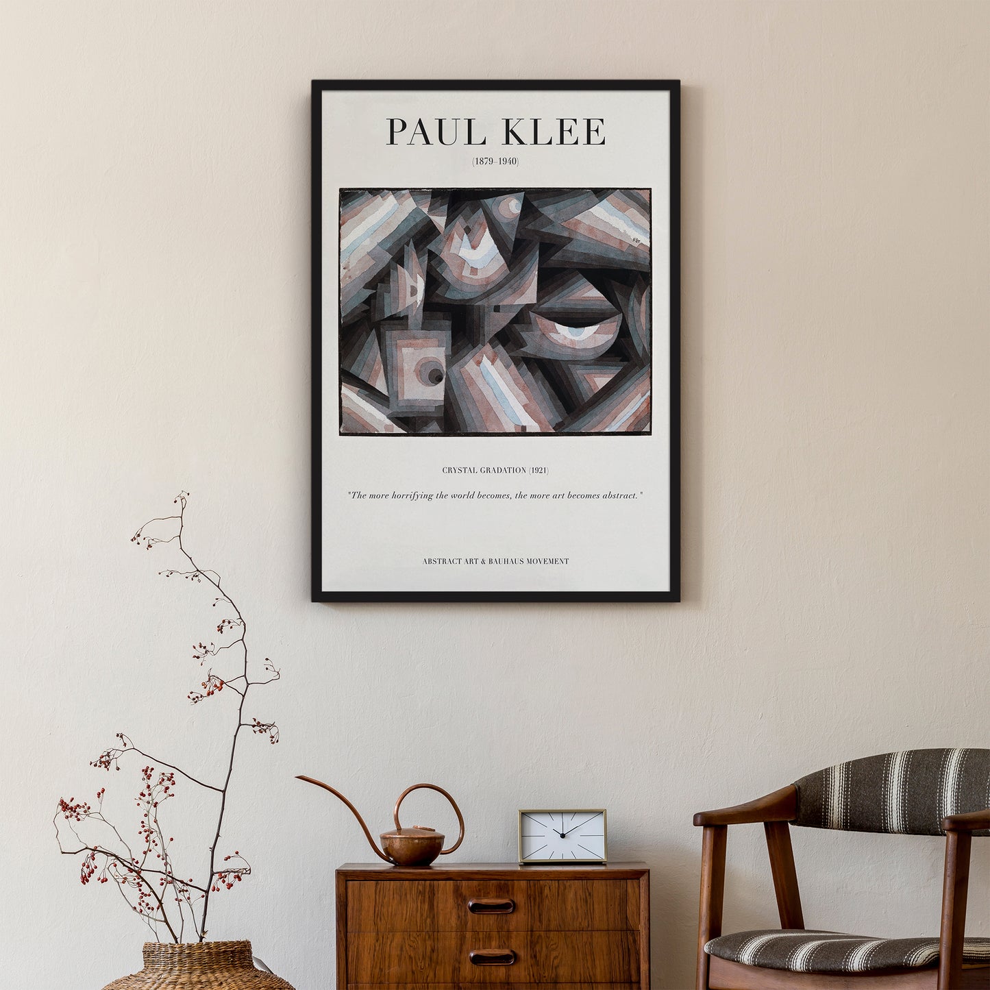 P. Klee, Crystal Gradation (1921) Poster