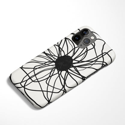 Abstract BW Drawing iPhone Case