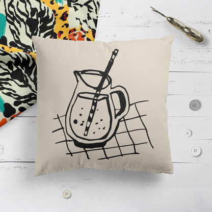 Terrace Decoration, Lemonade Throw Pillow