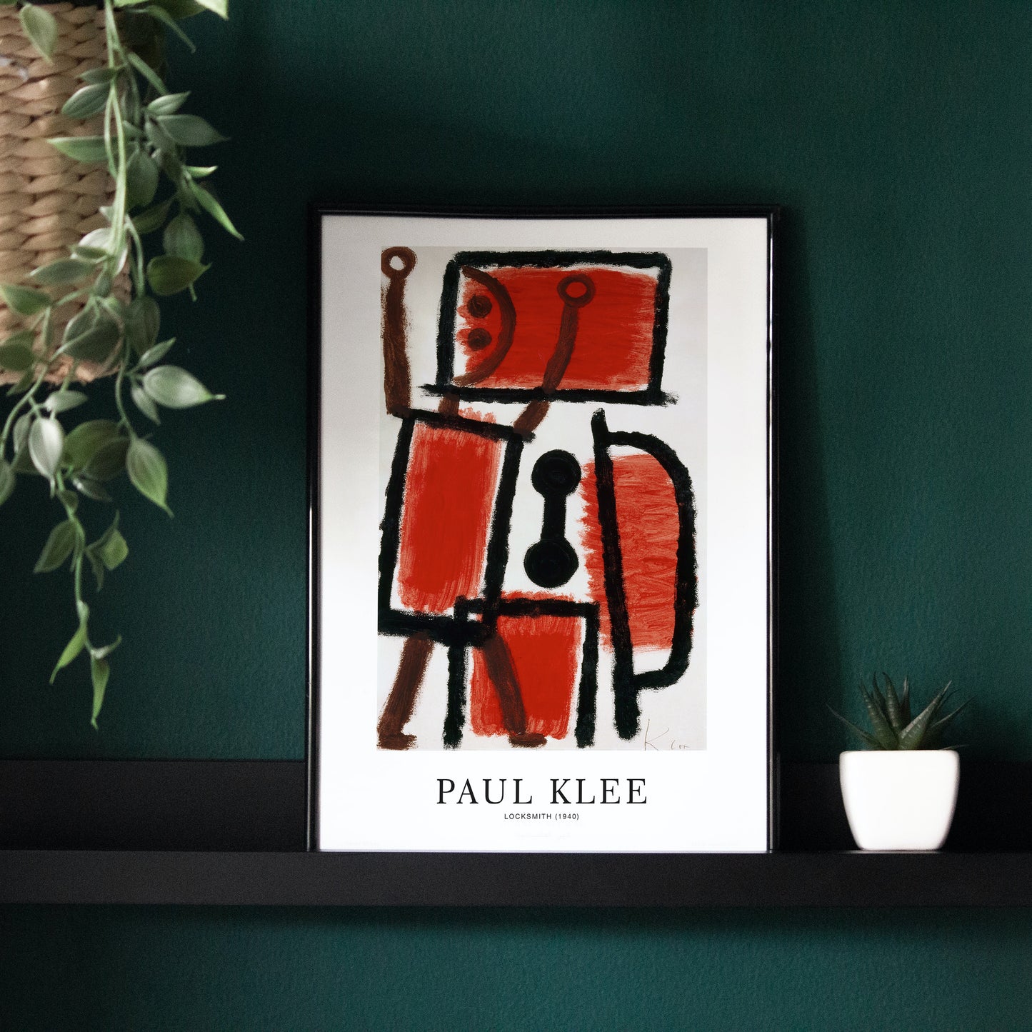 Paul Klee, Locksmith, Red Poster