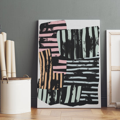 Mid Century Modern Painting Canvas Print