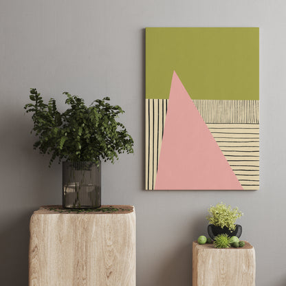 Geometric Mid Century Modern Canvas Print