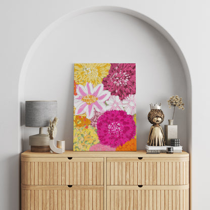 Colorful Flower Garden Canvas Print