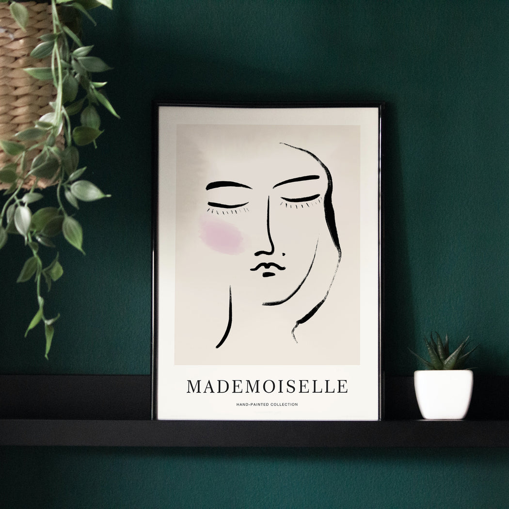 Mademoiselle Woman Portrait Poster