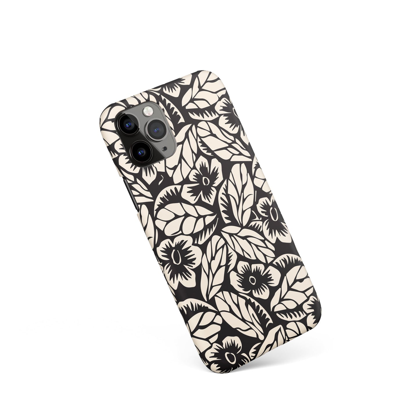 Linocut Flower iPhone Case