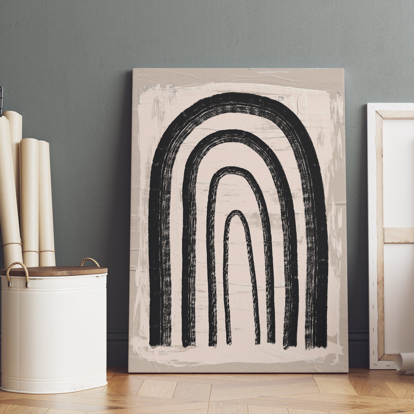 Black Arches Canvas Painting
