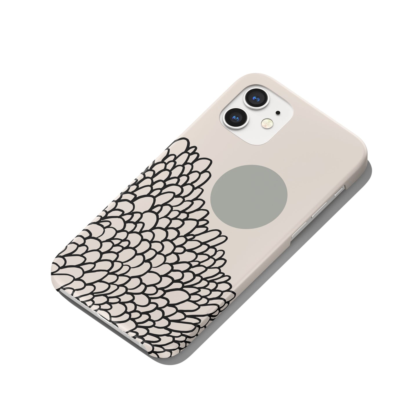 Beige Minimalist Art iPhone Case