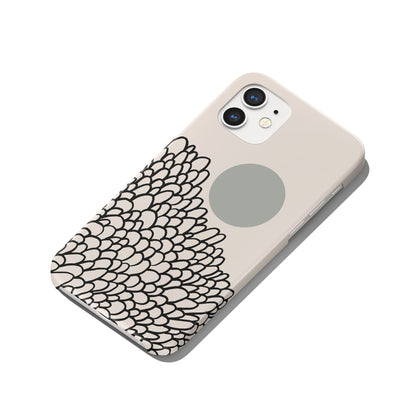 Beige Minimalist Art iPhone Case