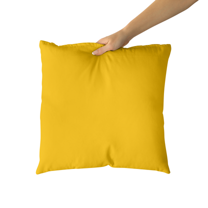 Yellow Retro 60s 70s Pattern Throw Pillow