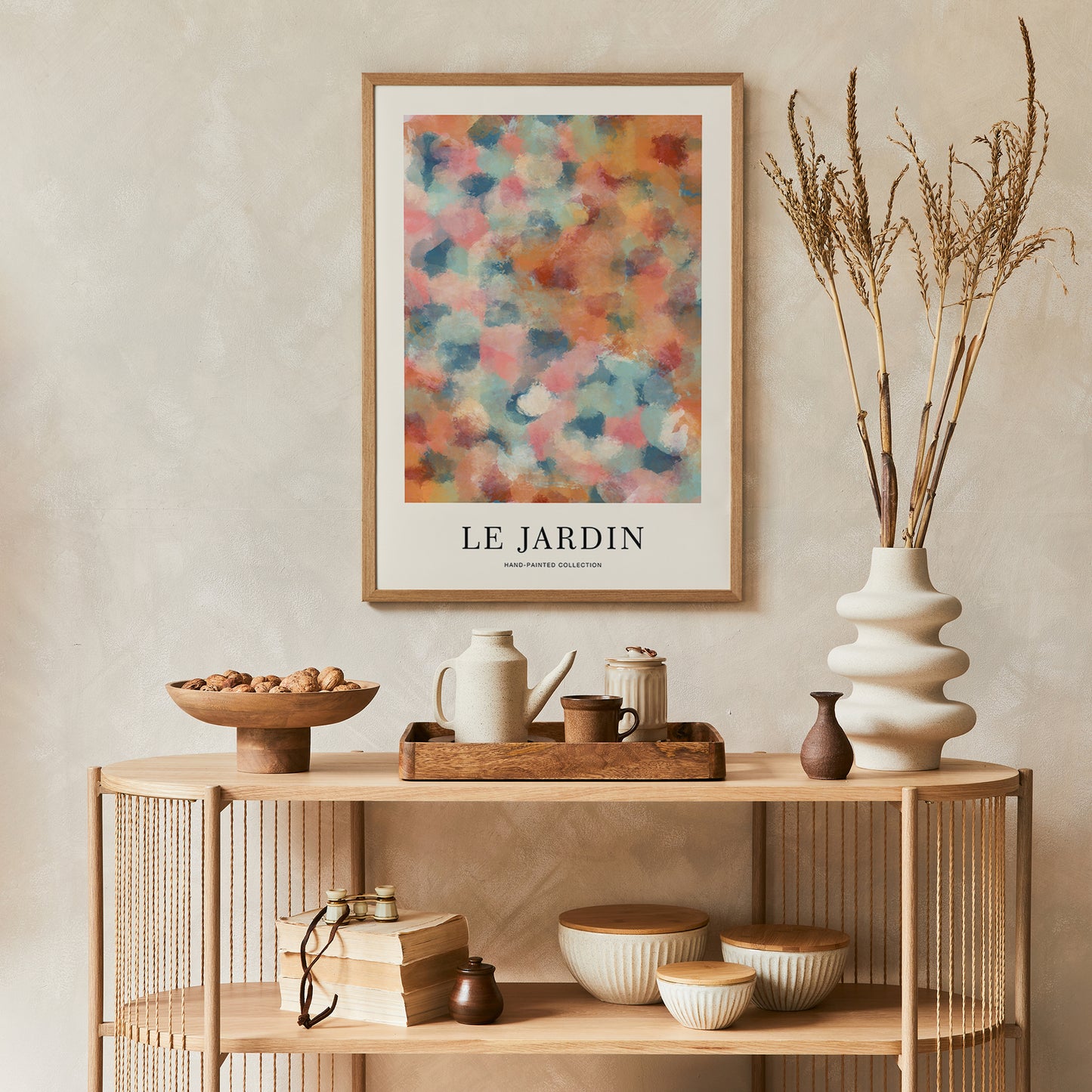 Le Jardin No1 Hand Painted Collection Poster