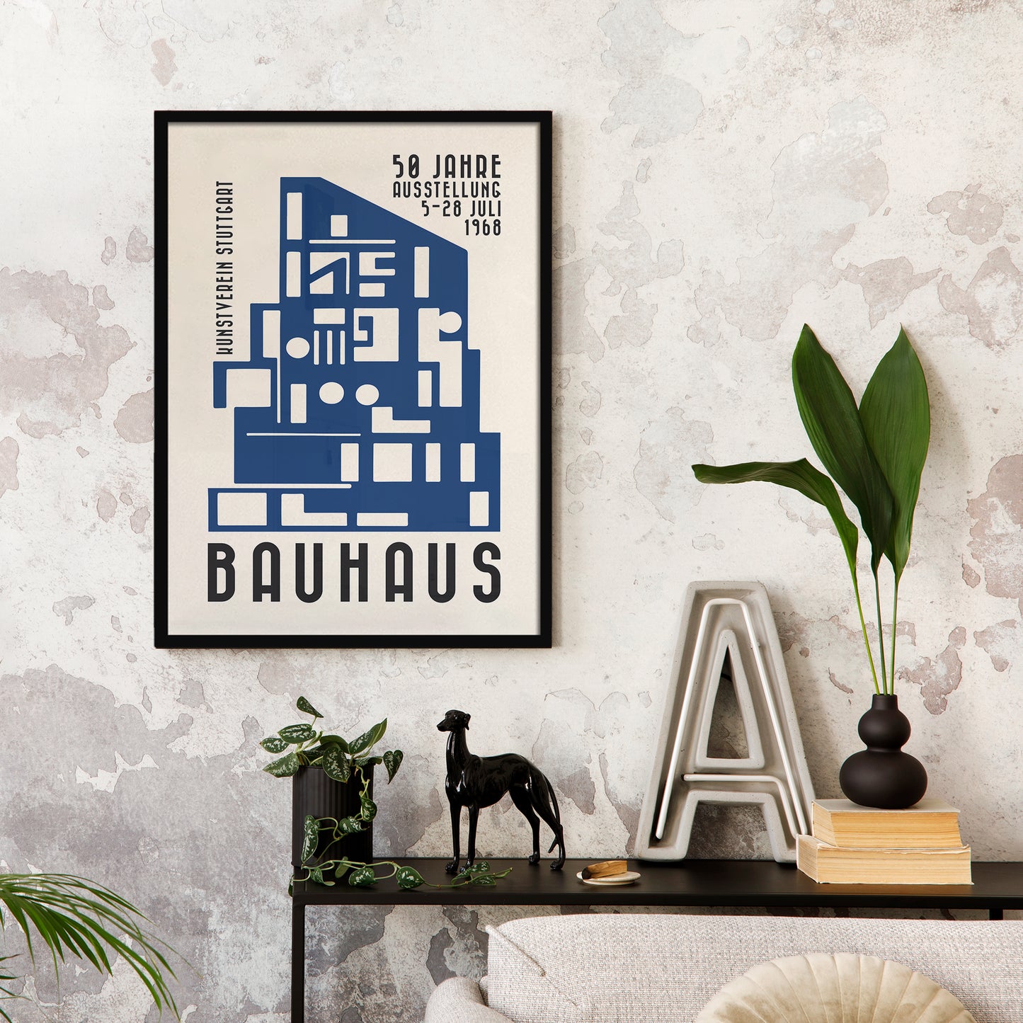 Bauhaus 50 Jahre Ausstellung, Stuttgart Poster