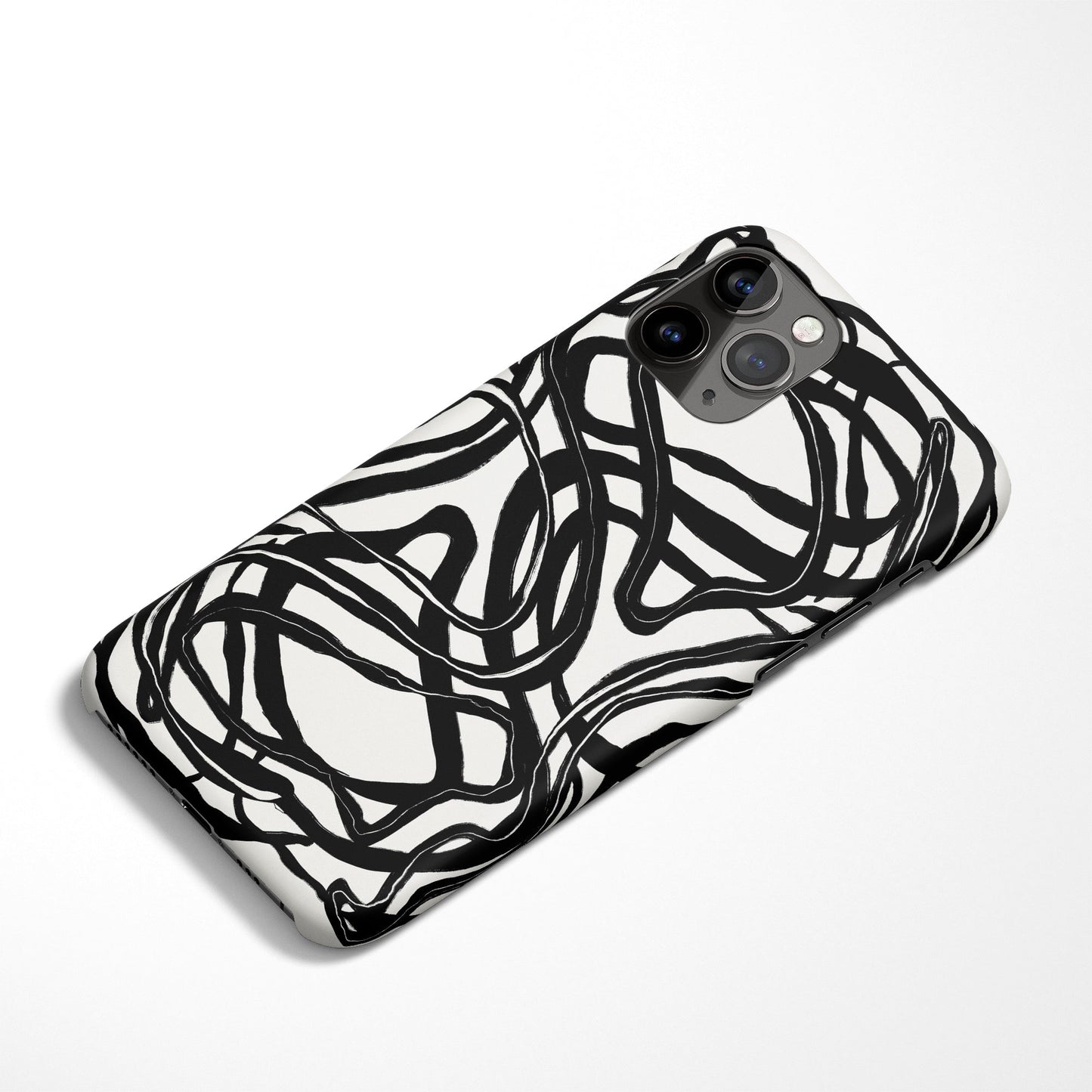 Black and White Drawing iPhone Case