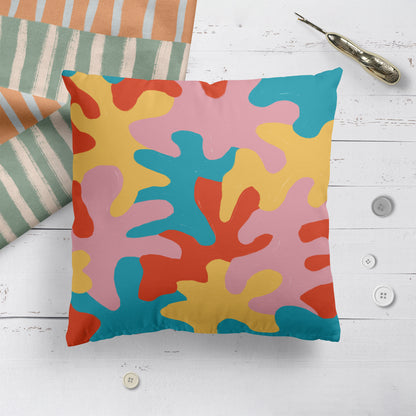 Colorful Modern California Pattern Throw Pillow