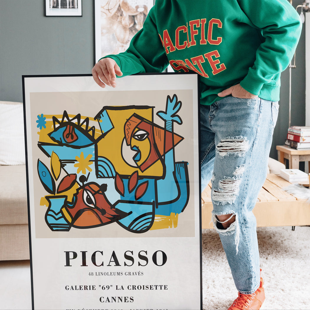 Picasso Exhibition 1961 Poster