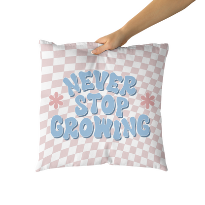 Never Stop Groving, Groovy Throw Pillow