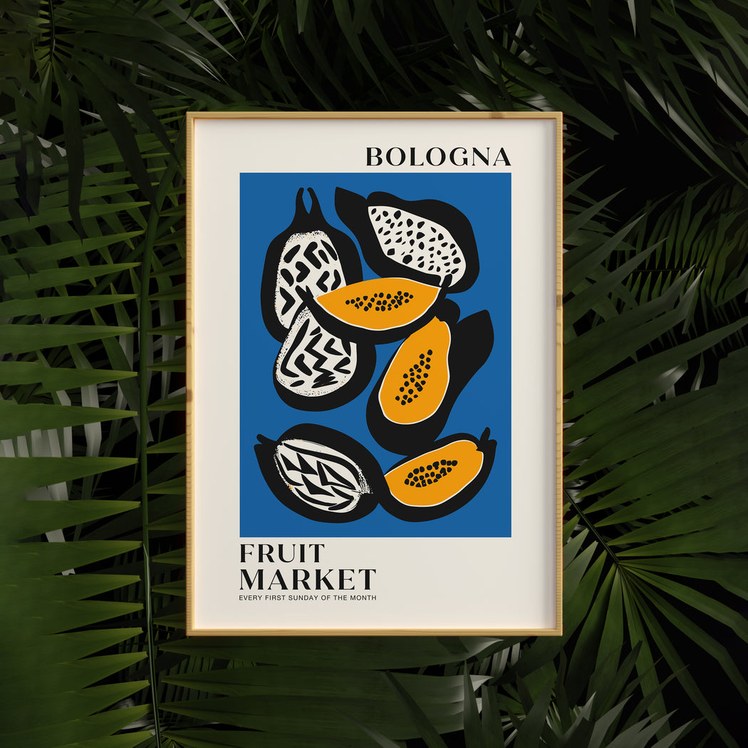 Bologna Fruit Market Poster