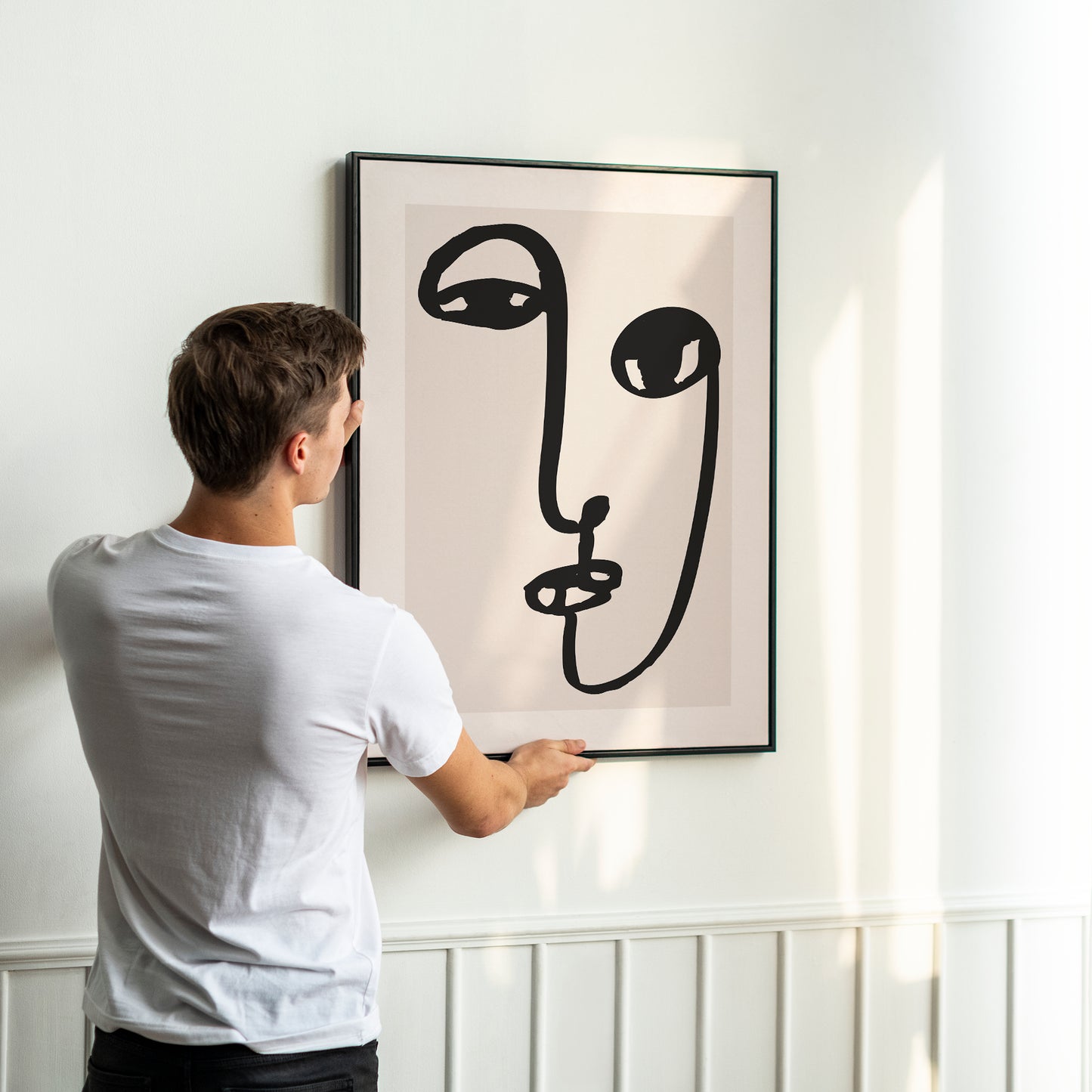 Picasso Line Art Face No.2 Poster