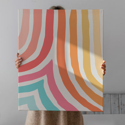 Colorful Abstract Modern Canvas Print