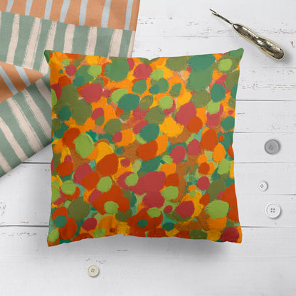Colorful Garden Decorative Throw Pillow