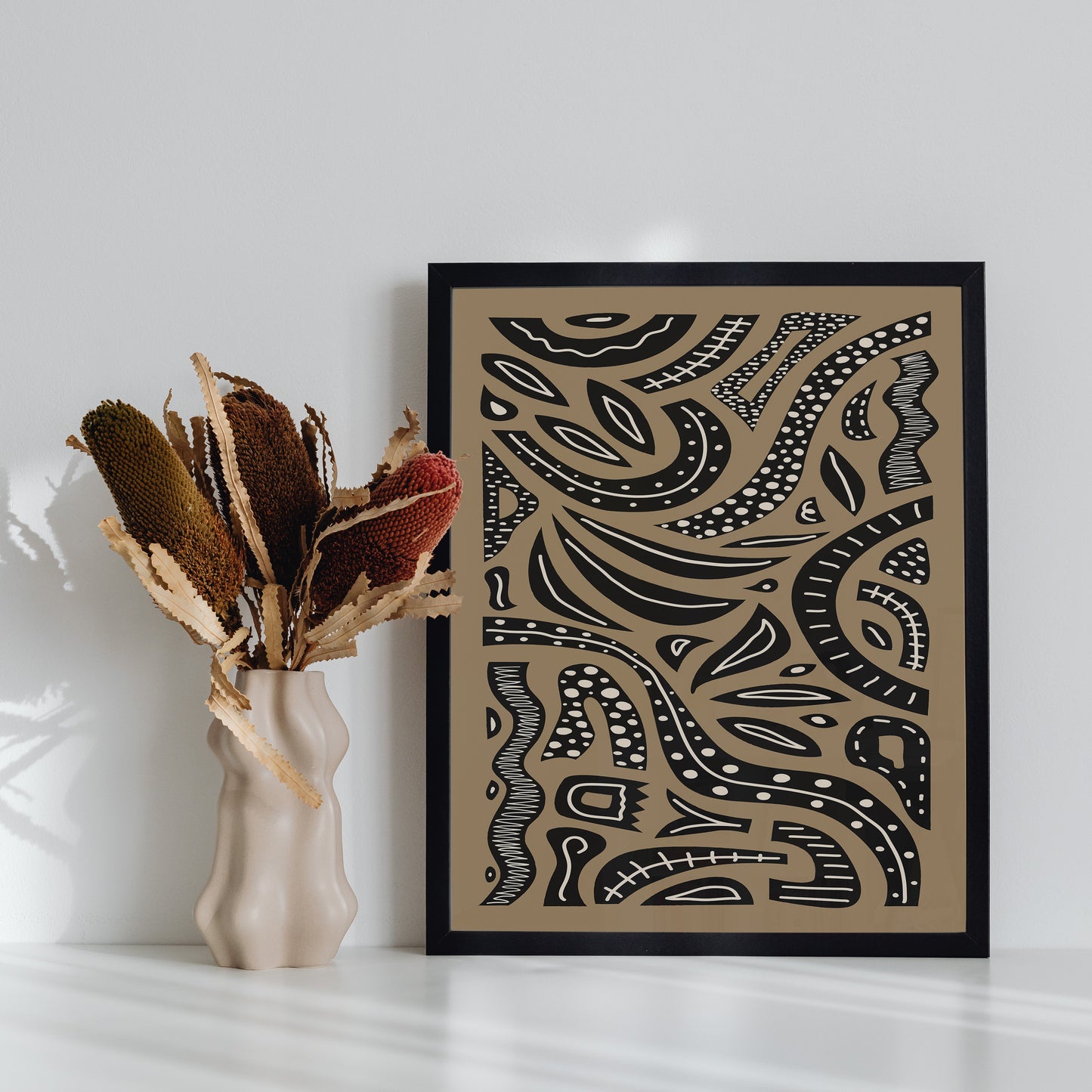 African Abstract Poster